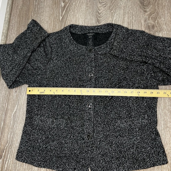 Talbots Black and White Button-Up Long-Sleeved Women's Jacket Size 16WP - Picture 9 of 14